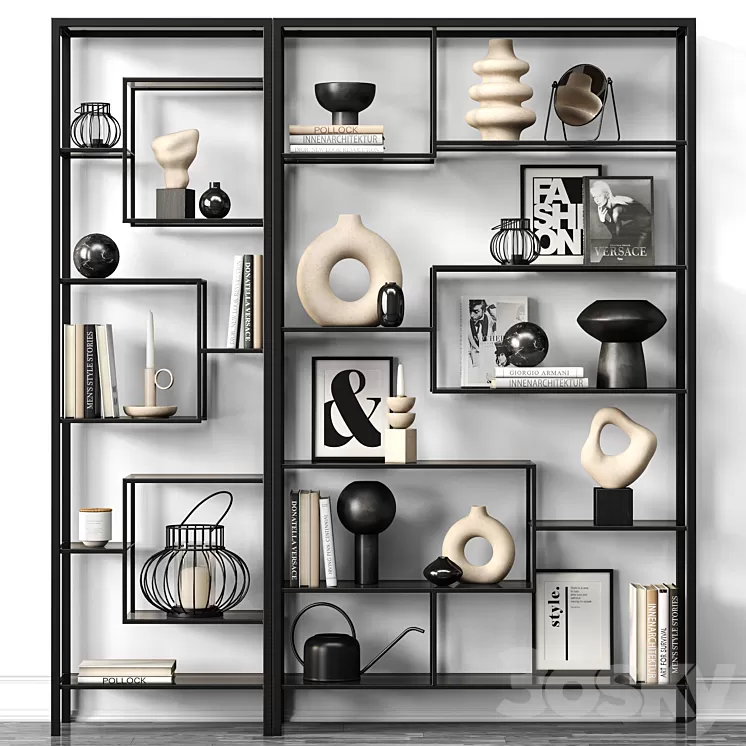 Rack LOFT by KARE DESIGN 3D Model Rack LOFT by KARE DESIGN 3D Model