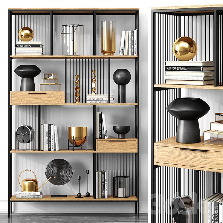 Rack MODENA by KARE DESIGN 3D Model Rack MODENA by KARE DESIGN 3D Model