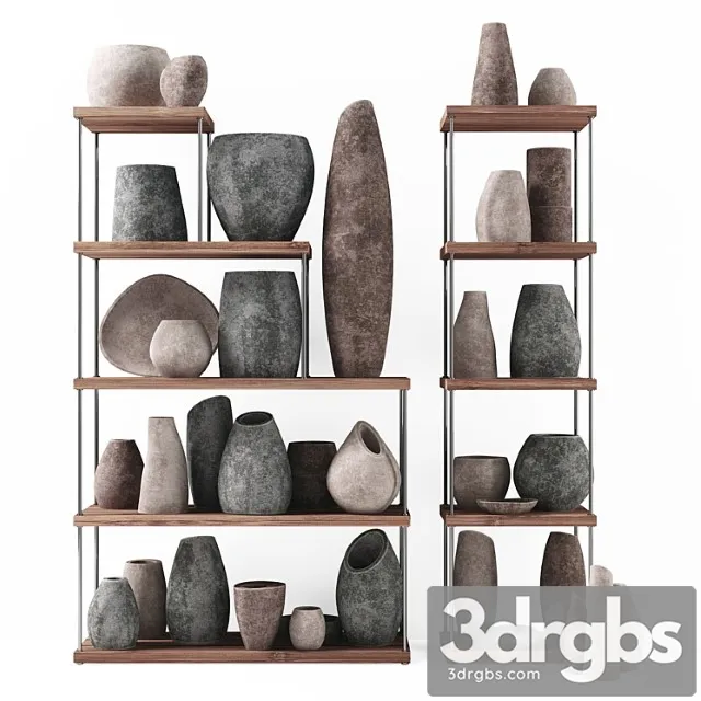 Rack stone dishes 3D Model Download