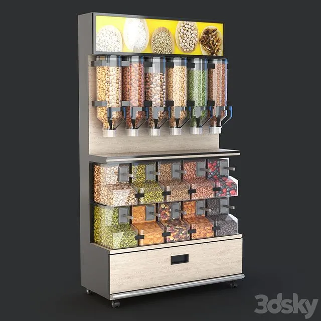 Rack with dispensers 3D Model