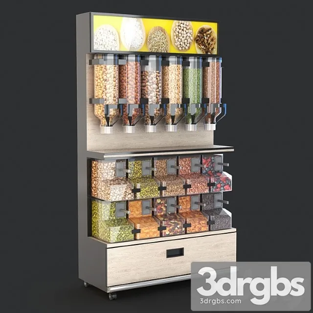 Rack With Dispensers 3D Model Download