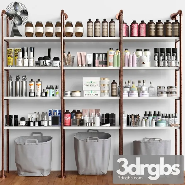 Rack with professional cosmetics for beauty salons 11 3D Model Download