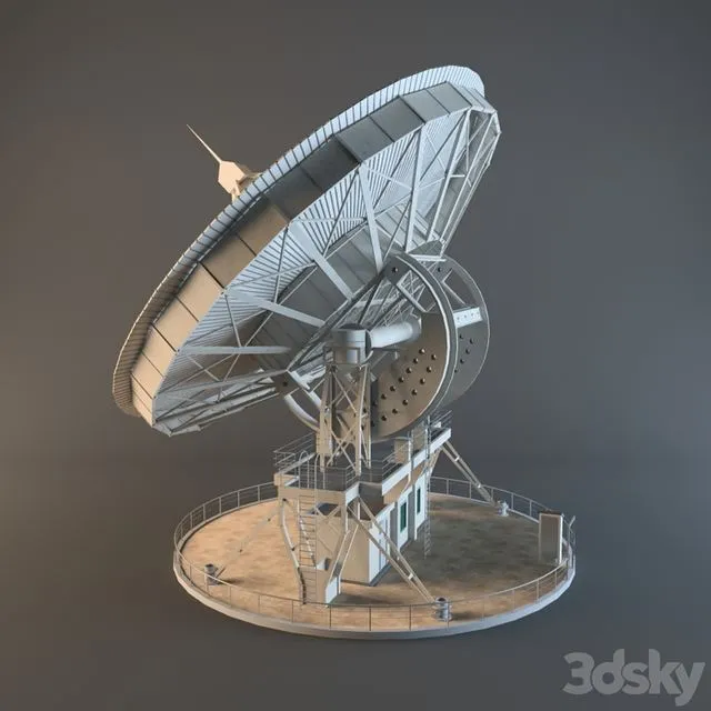 Radar Stationar 3D Model Radar Stationar 3D Model