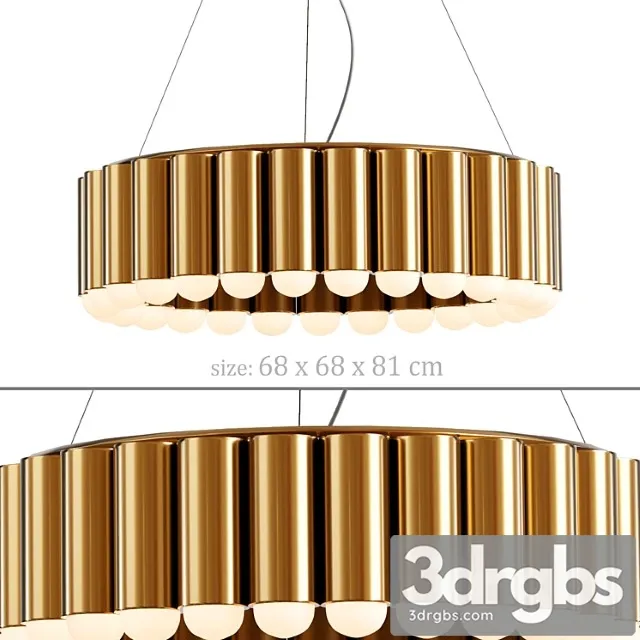 Radia gold 60 chandelier 3D Model Download