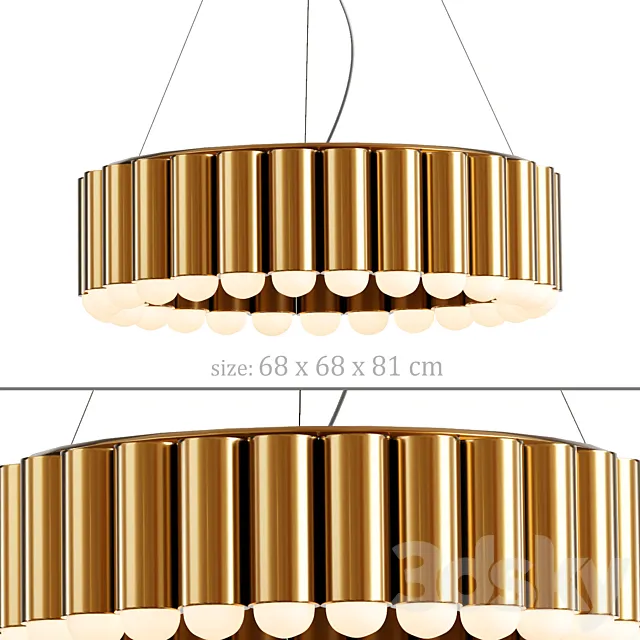 Radia Gold 60 chandelier 3DModel