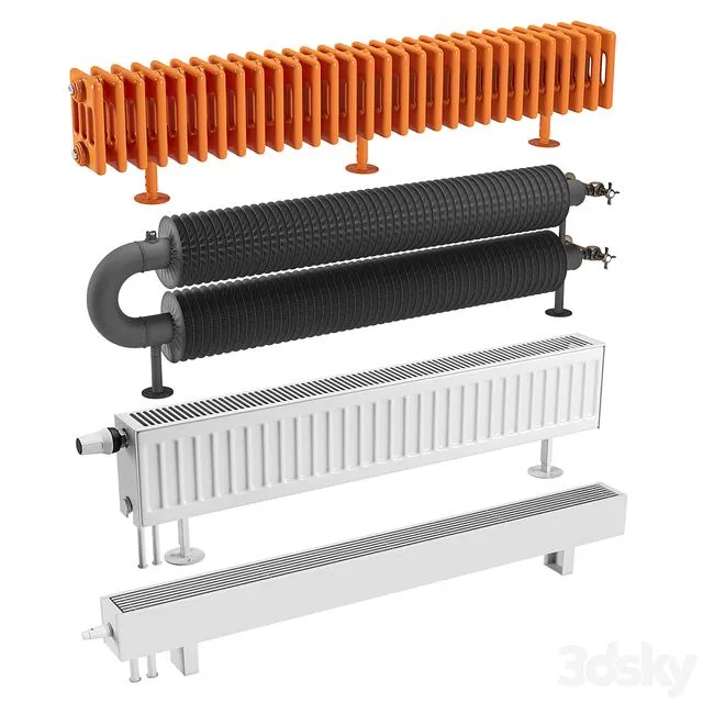 Radiator Set 1 3D Model