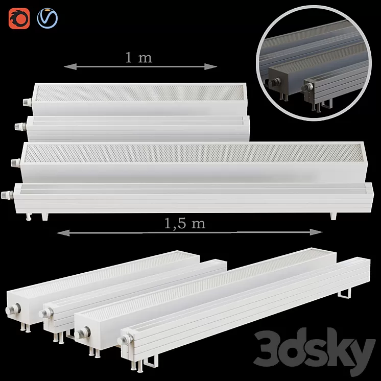 Radiator Set 3D Model