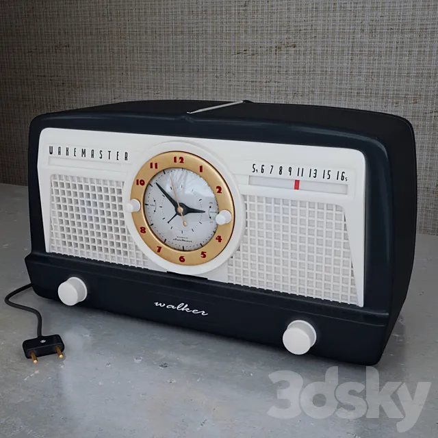 Radio Alarm Clock 3D Model