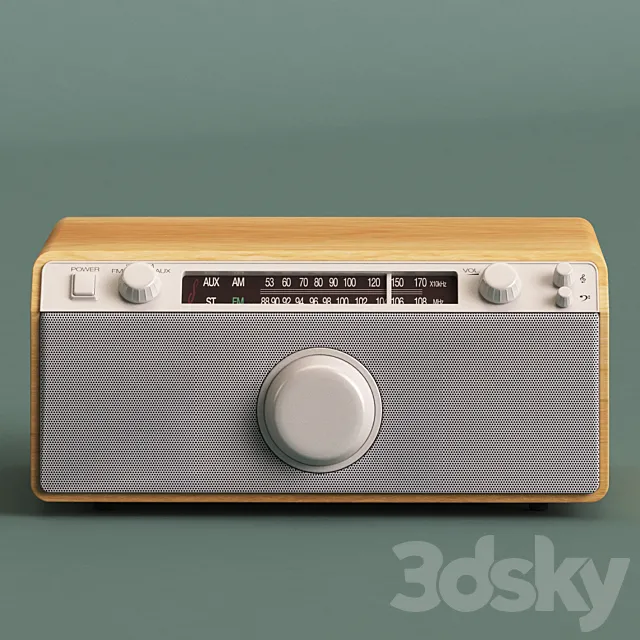 Radio Sangean WR-12 3DModel