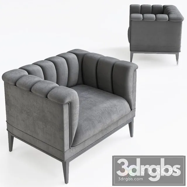 Raffles Armchair 3D Model Download