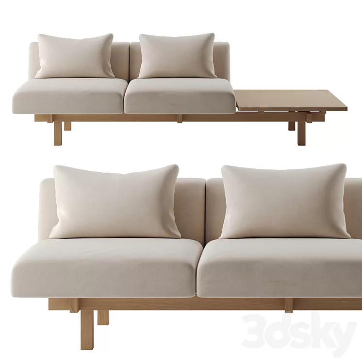 Raft Sofa 1 by Ariake 3D Model Raft Sofa 1 by Ariake 3D Model
