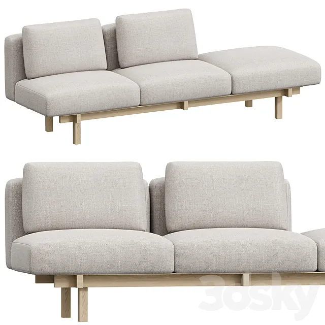 Raft Sofa 3D Model Raft Sofa 3D Model