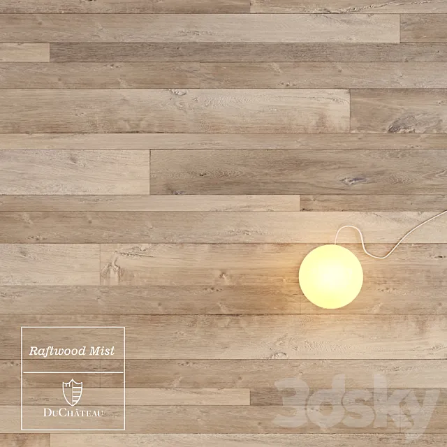Raftwood Mist wooden floor by DuChateau 3DModel Raftwood Mist wooden floor by DuChateau 3DModel
