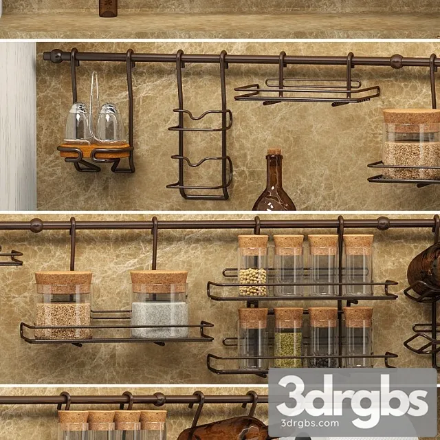 Rail for kitchen 3D Model Download