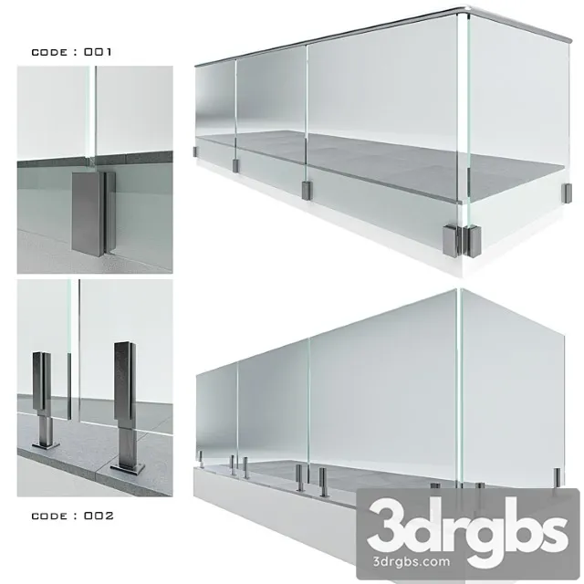 Railing 02 3D Model Download Railing 02 3D Model Download