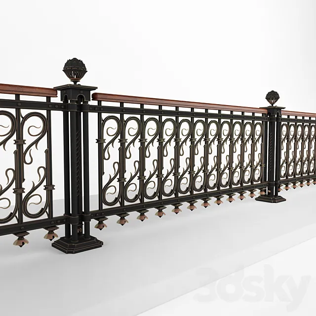 railing 1166 3D Model railing 1166 3D Model