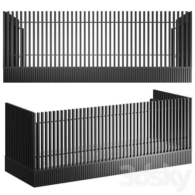 Railing 30 3D Model Railing 30 3D Model