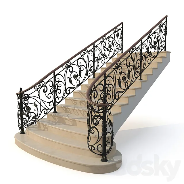 Railing_1211 3D Model
