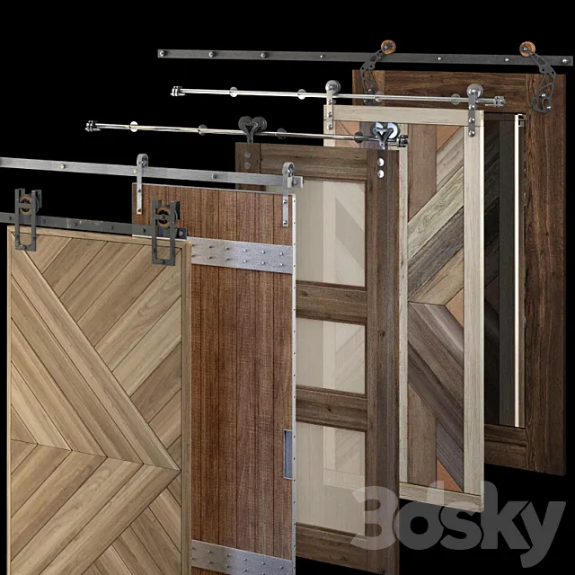rails for sliding doors 3DModel
