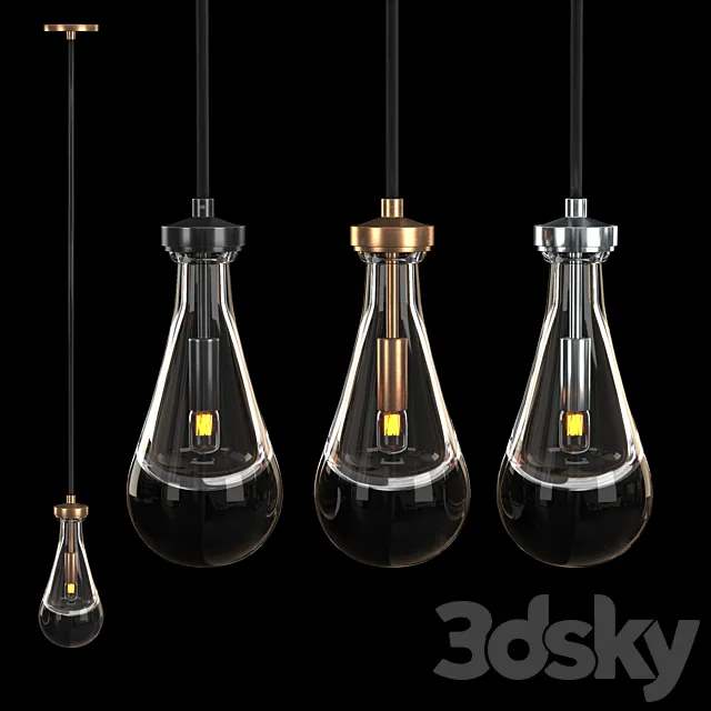 RAIN PENDANT 3D Model RAIN PENDANT 3D Model
