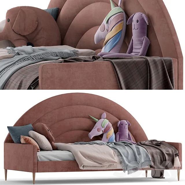 rainbow kids daybed 3D Model rainbow kids daybed 3D Model