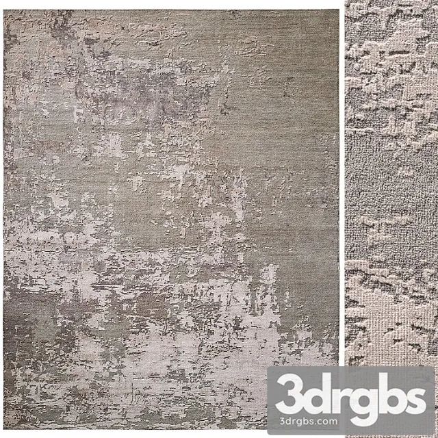 Raku hand-knotted rug 3D Model Download