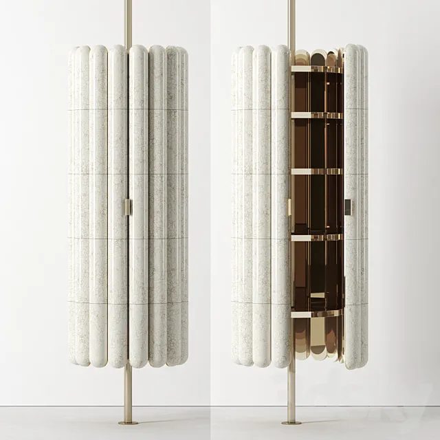 Raku-Yaki Cabinet Bar by Emmanuelle Simon 3DModel Raku-Yaki Cabinet Bar by Emmanuelle Simon 3DModel