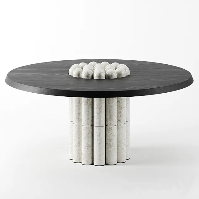 Raku-Yaki Dining Table by Emmanuelle Simon 3DModel