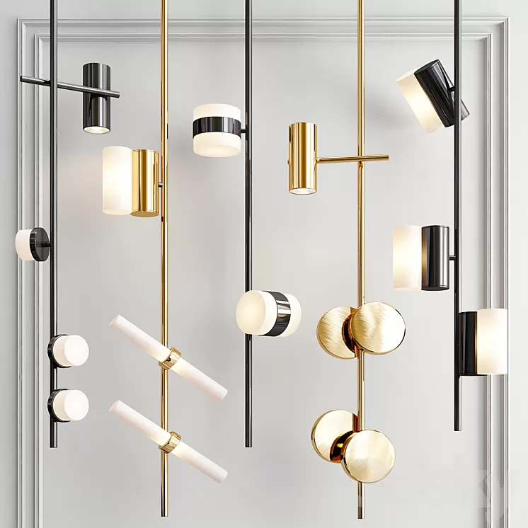 Rakumba Typography Pendant Collection 3D Model