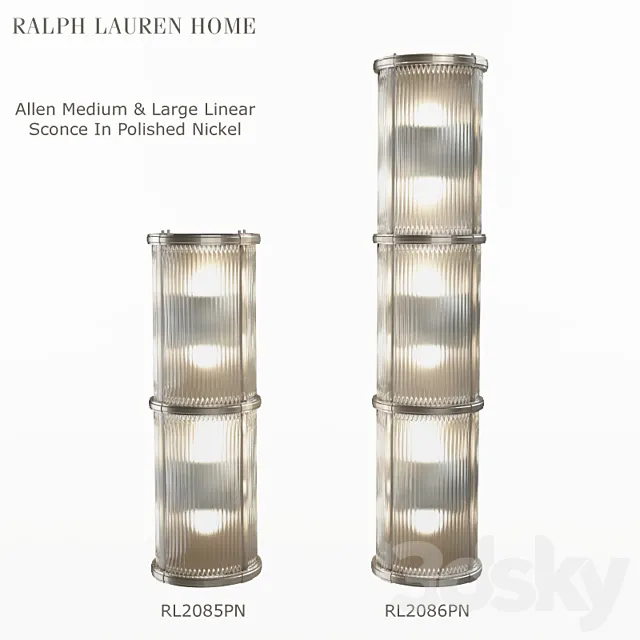 Ralph Lauren Allen RL2085PN and RL2086PN 3D Model Ralph Lauren Allen RL2085PN and RL2086PN 3D Model