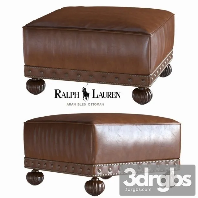 Ralph Lauren Aran Isles Ottoman 01 3D Model Download