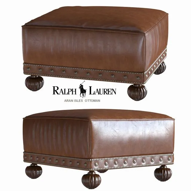Ralph Lauren ARAN ISLES OTTOMAN 3D Model Ralph Lauren ARAN ISLES OTTOMAN 3D Model