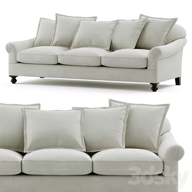 Ralph Lauren Bel Air Sofa 3D Model Ralph Lauren Bel Air Sofa 3D Model