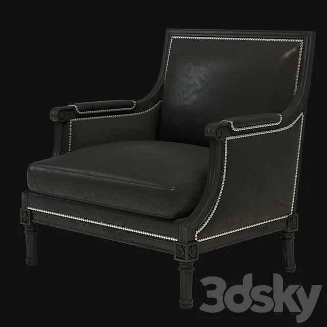Ralph Lauren DUCHESS SALON CHAIR 3D Model