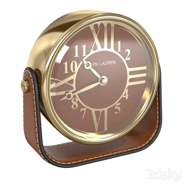 Ralph Lauren Home Brennan Clock 3D Model Ralph Lauren Home Brennan Clock 3D Model