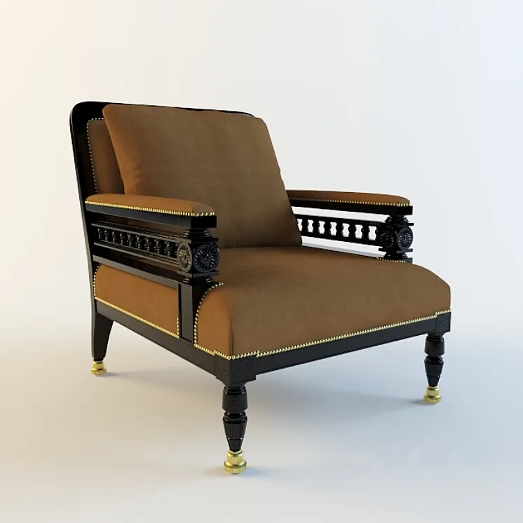 Ralph Lauren \/ INDIAN COVE LODGE CLUB CHAIR 3D Model Free Download