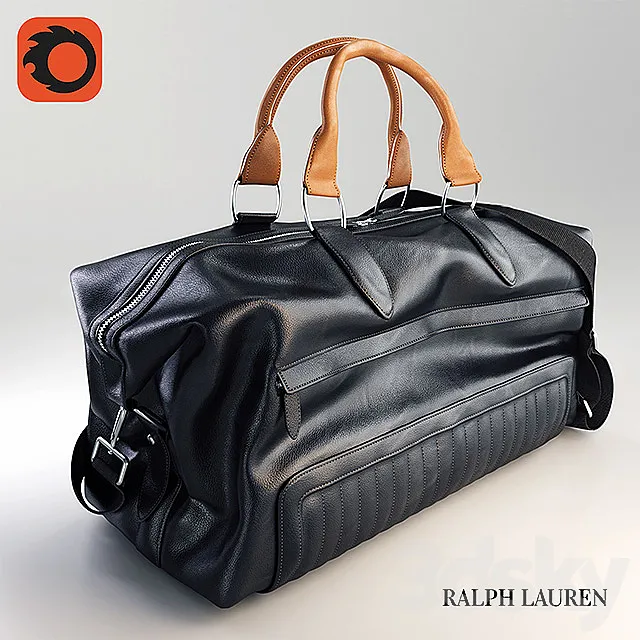 Ralph Lauren Leather Duffel Bag 3D Model Ralph Lauren Leather Duffel Bag 3D Model