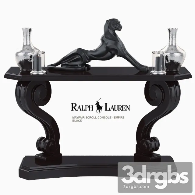 Ralph Lauren Mayfair Scroll Console Eichholtz Cheetah 3D Model Download