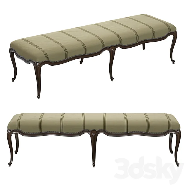 Ralph Lauren Noble Estate Bench 3D Model