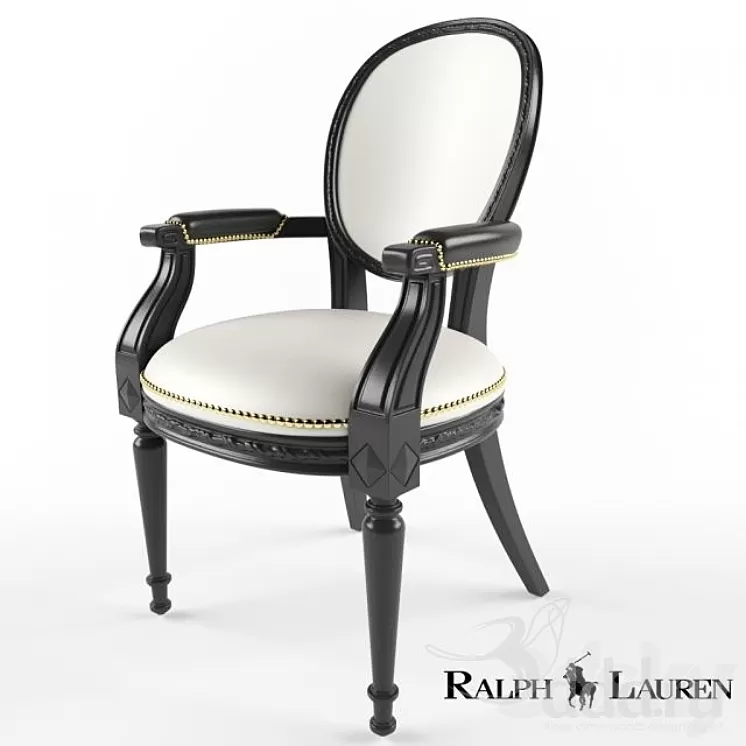 Ralph Lauren One Fifth Paris Dining Armchair 3D Model