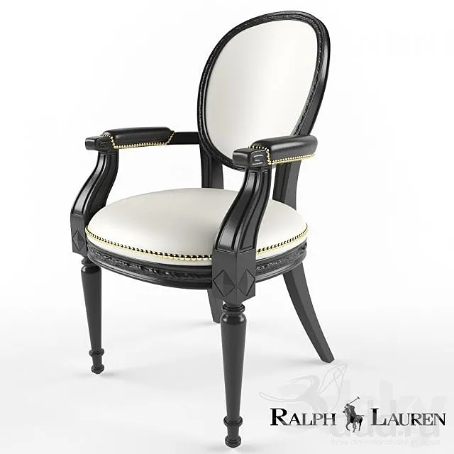 Ralph Lauren One Fifth Paris Dining Armchair 3DModel Ralph Lauren One Fifth Paris Dining Armchair 3DModel
