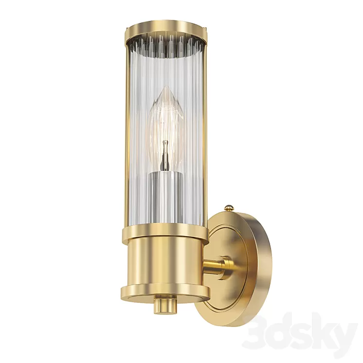 Ralph Lauren wall lamp Allen Single Sconce Brass 3D Model Ralph Lauren wall lamp Allen Single Sconce Brass 3D Model