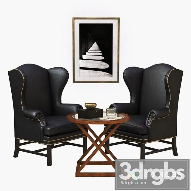 Ralph Louren Armchair 3D Model Download