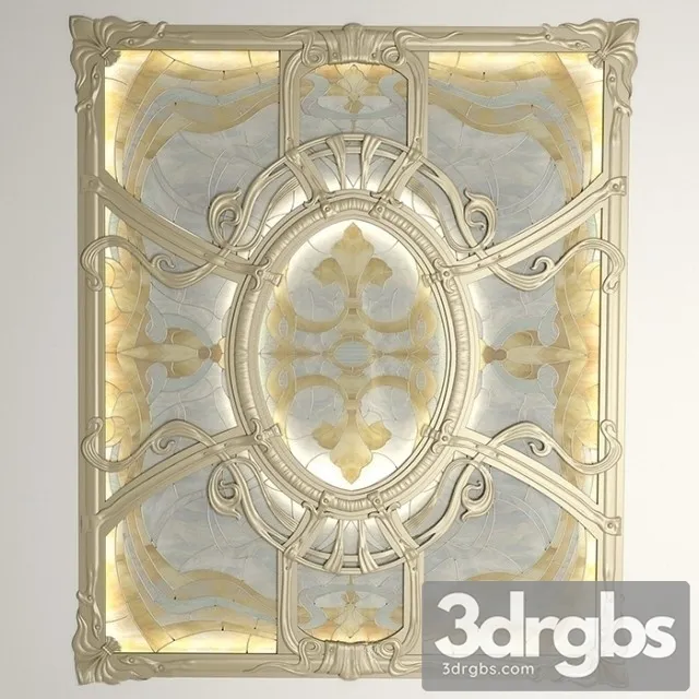 Rama Kov Stained Glass Window 3D Model Download