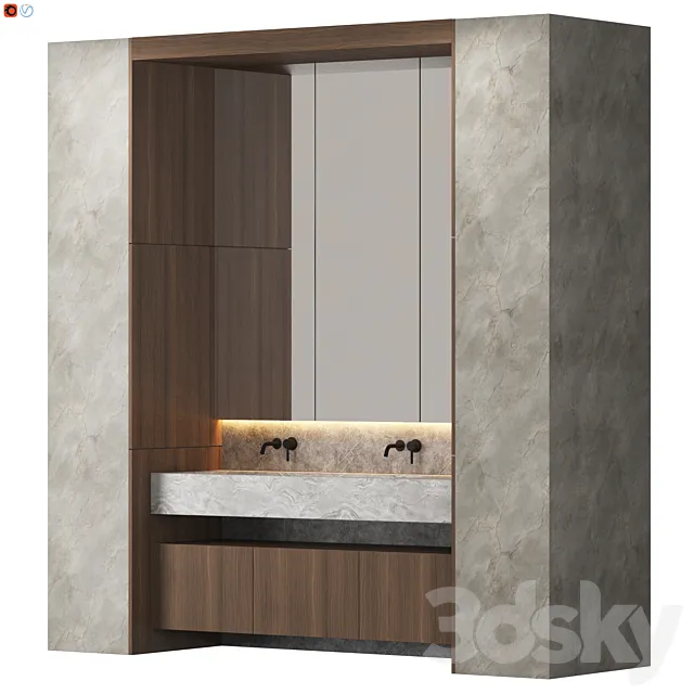 Random Inspiration 413 Bathroom 3D Model Random Inspiration 413 Bathroom 3D Model