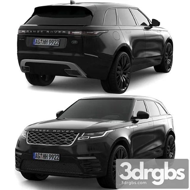 Range Rover Velar Black 3D Model Download