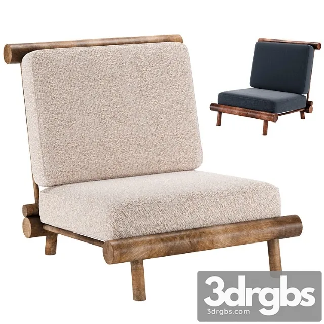 Rare Armchair For La Cachatte By Charlotte Perriand 3D Model Download