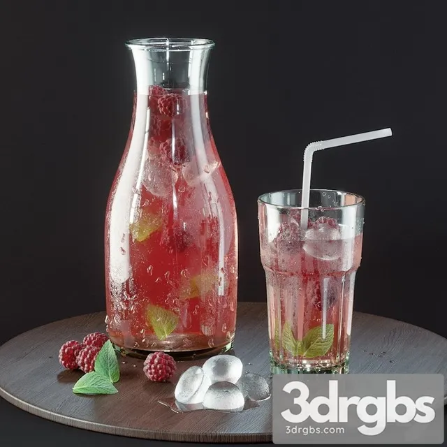 Raspberry Lemonade 3D Model Download