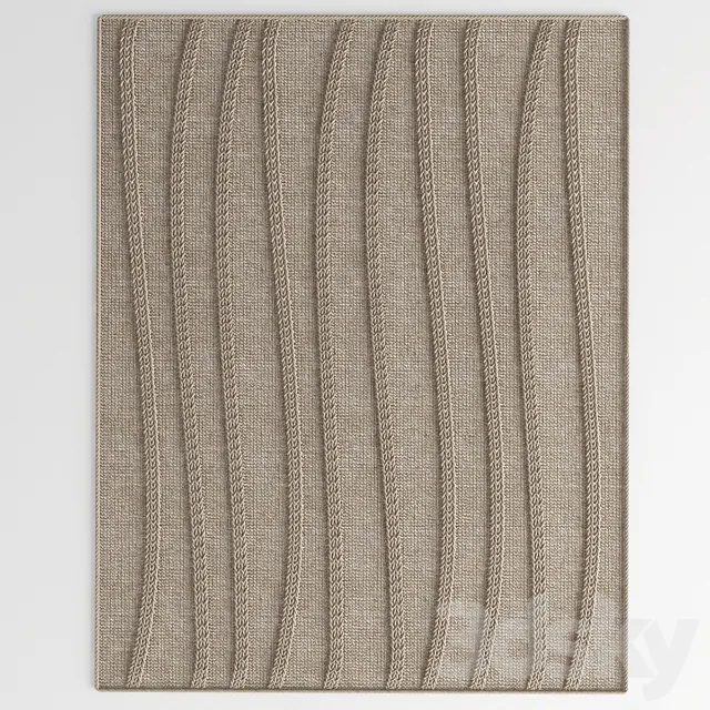 rattan carpet 3D Model rattan carpet 3D Model