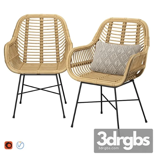 Rattan chair 2 3D Model Download Rattan chair 2 3D Model Download